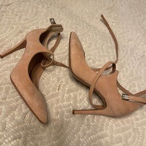 Taupe Suede 4 Inch Lewit Pumps: Size 8 NWOT